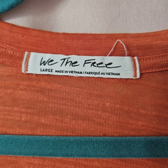 Free People Orange We The Free Tiered Swing Tunic - Picture 4 of 6